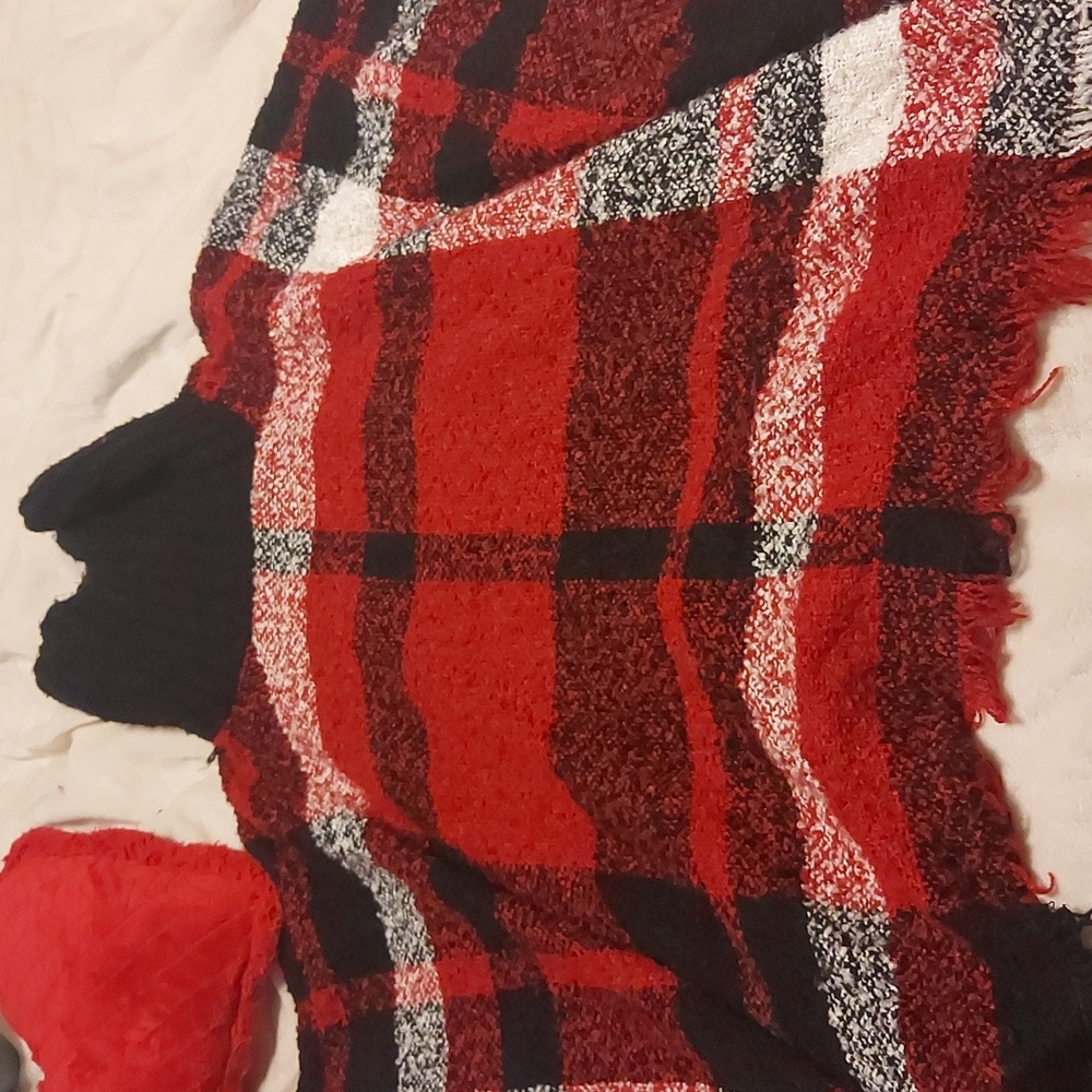 Cowl neck blanket sweater